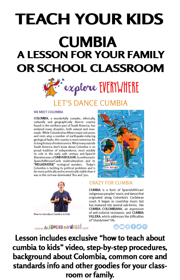All Around This World Lesson for Classrooms and Homeschool -- Let's Dance Cumbia