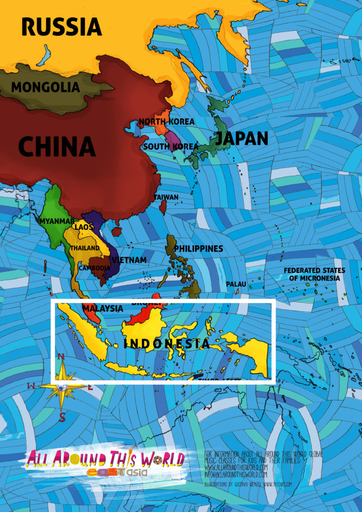 All Around This World maps of Southeast Asia featuring Indonesia